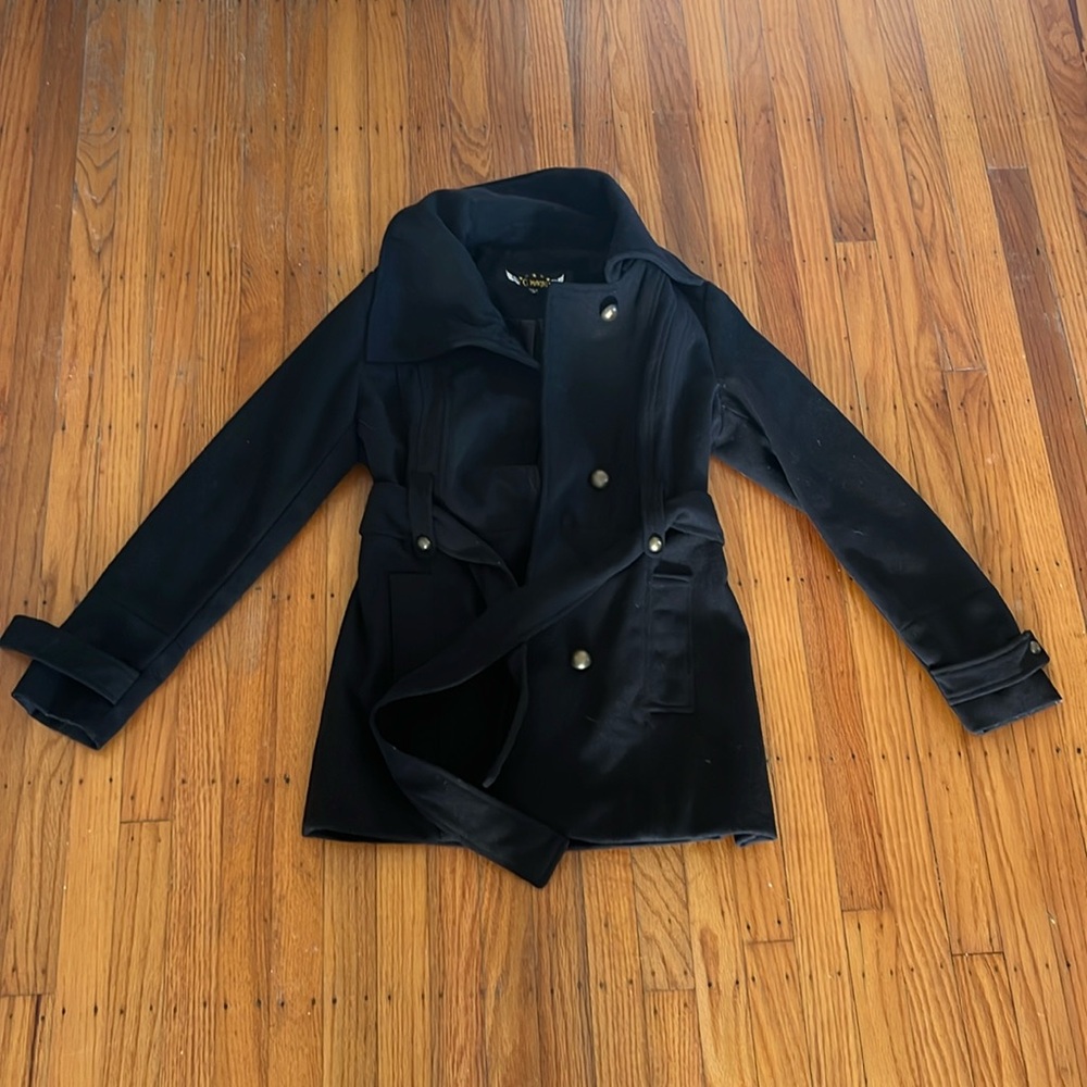 C Magic Women’s black peacoat